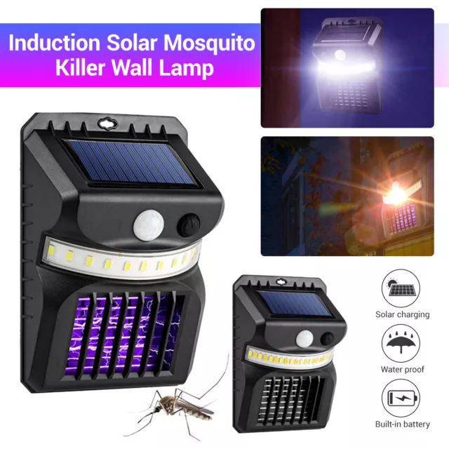 Solar Moskito Killer Insektenvernichter Elektrisch LED Insektenlampe Mückenfalle