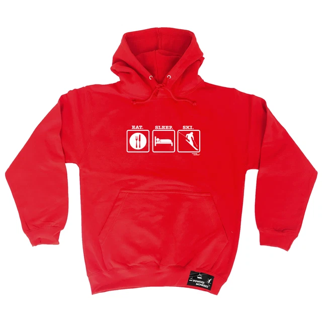Skiing Pm Eat Sleep Ski - Novelty Mens Womens Clothing Funny Gift Hoodies Hoodie