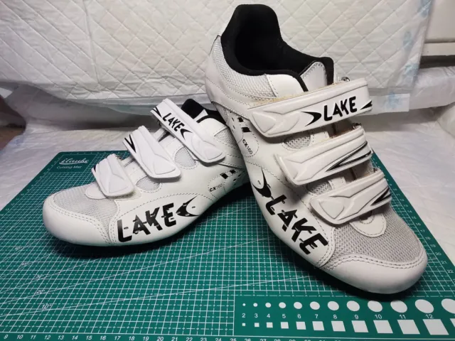 Lake CX201 Road Cycling Shoes (EU 44) White