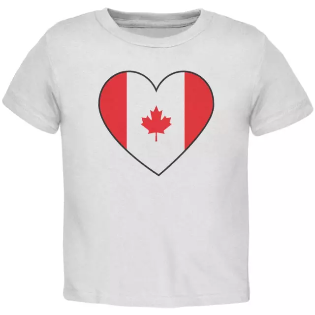 Canada Day Canadian Flag Heart Toddler T Shirt