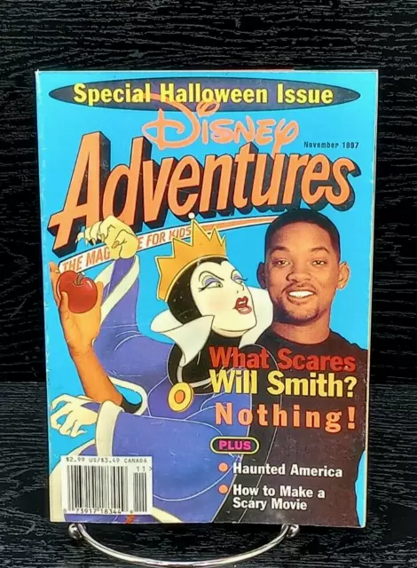 Disney Adventures Magazine Will Smith Halloween Issue November 1997 Vol 8, No 1