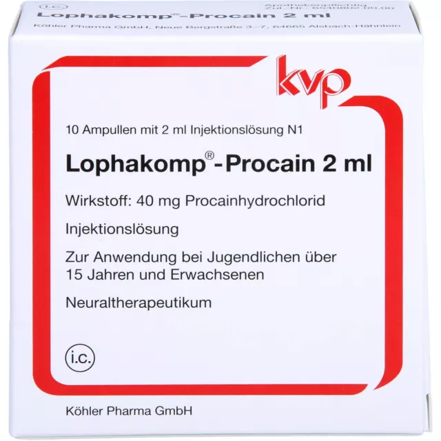 Lophakomp Procain 2 ml Ampullen, 10 St. Ampullen 123926