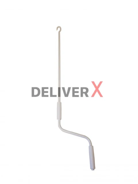 Manovella Per Tenda Da Sole - Asta Bianca Da 150 Cm Con Impugnatura In Plastica - Foto 2