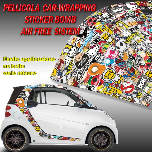 Pellicola Adesiva per Wrapping Sticker Bomb Mini - Motorstile