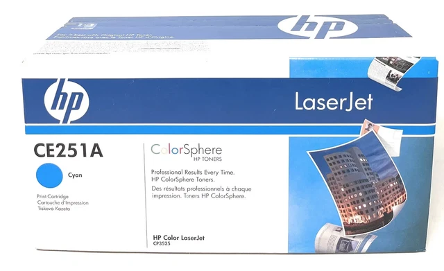 3 X HP Toner 504A CE251A CE252A CE253A Für HP Color LaserJet CP3525 CM3530, OVP EUR 72,00 - IT - Foto 7