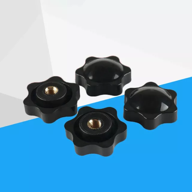 M4/M5/M6/M8/M10/M12 Female Thread Seven Star Shaped Head Clamping Nuts Knob 2