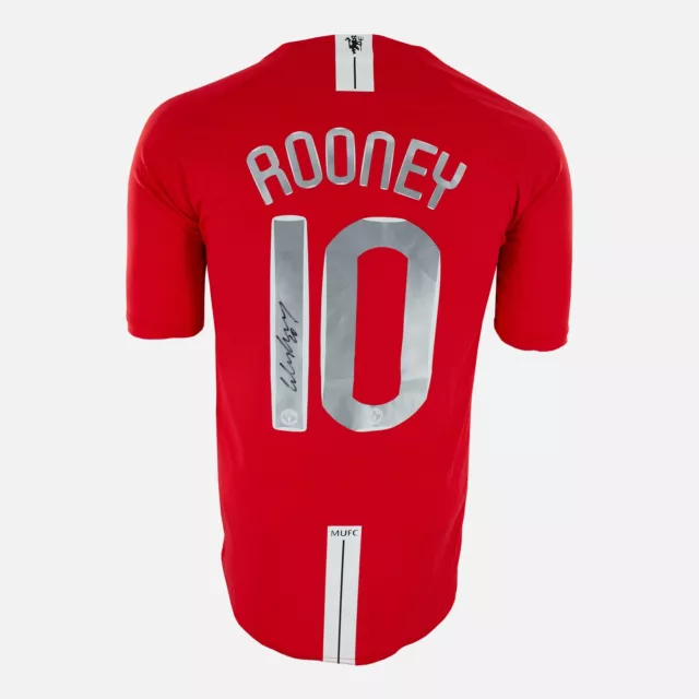 Wayne Rooney Signed Manchester United Shirt 2008 CL Final [10]