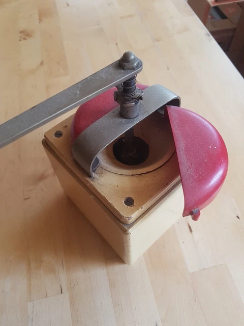 Antike Leinbrocks Ideal Kaffeemühle alt Originalzustand 3