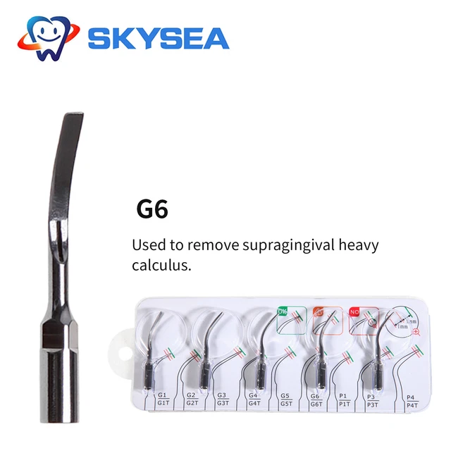 5x Dental Ultrasonic Scaler Tips Fit Woodpecker EMS Cavitron Handpiece G6 zd