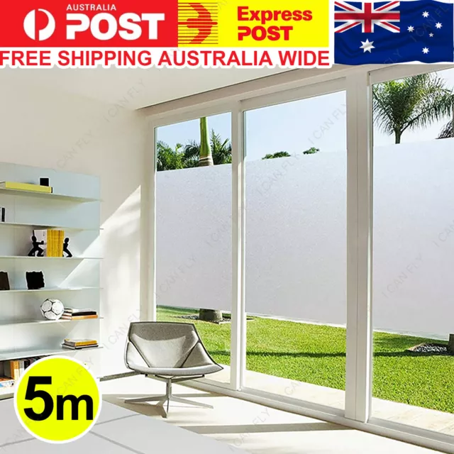 90cm*3m/5m Clear Frosted Home Window Glass Removable Privacy Film DF