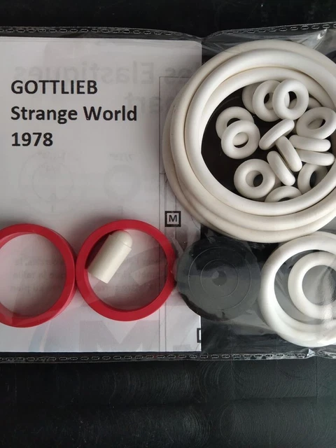 Kit D'élastiques En Caoutchouc Pour Flipper Gottlieb World Fair – Remplacement | Neuf