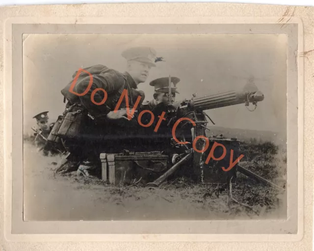 Ww1 Vickers Gun and Gun Crew 6" x 4.1/4"