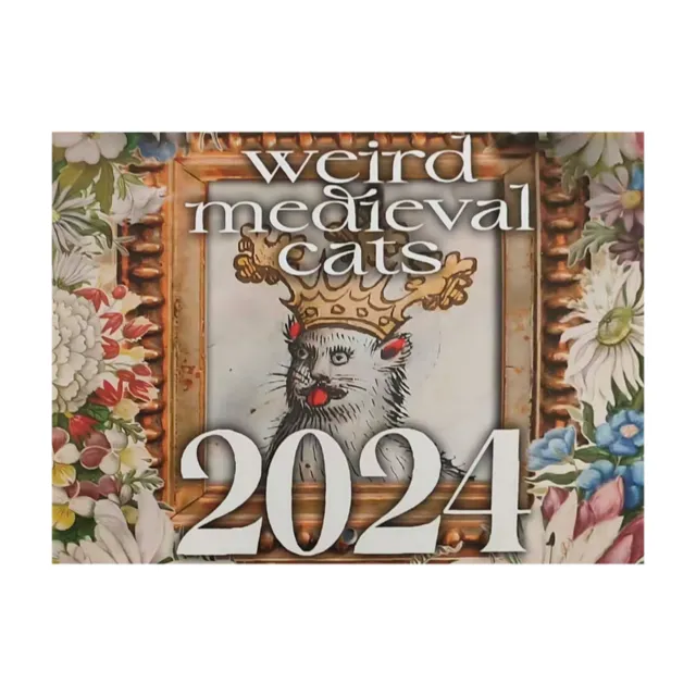 2024 Medieval Cat Calendar Creative Desk Calendar With 12-Month