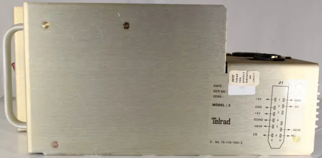 Telrad 76-110-1601/2 Model 2 Power Supply TEL-910B