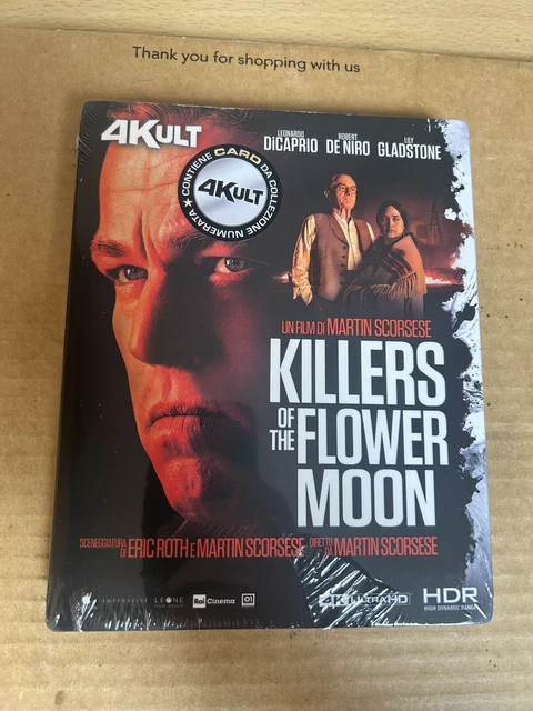 KILLERS OF THE Flower Moon 4K UHD Blu Ray NEW & SEALED Robert De Niro ...