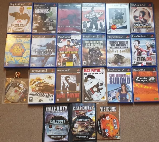 21 Games PS2  Bundle Joblot. Sports, Action & More...