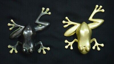 Frog Shape Door Knocker Attractive Pair Brass Handmade Gate Furnished Door Bell 2
