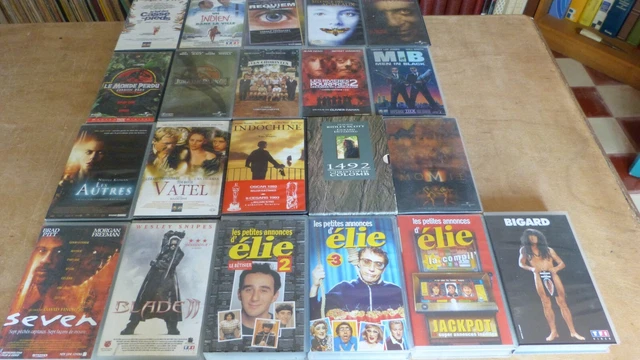 Lot 21 Cassettes Video Vhs Films Divers Elis Seimoun Bigard