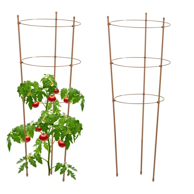 Rankhilfe Pflanzenhalter Rankstütze 2er Set Tomatenrankstab Strauchstütze 76 cm