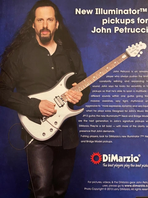 John Petrucci, Dream Theater, DiMarzio Pickups, Full Page Promotional Ad