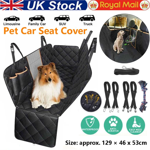 Pet Dog Car Seat Cover Rear Back Protector Hammock Mat Waterproof w/ Mesh Window
