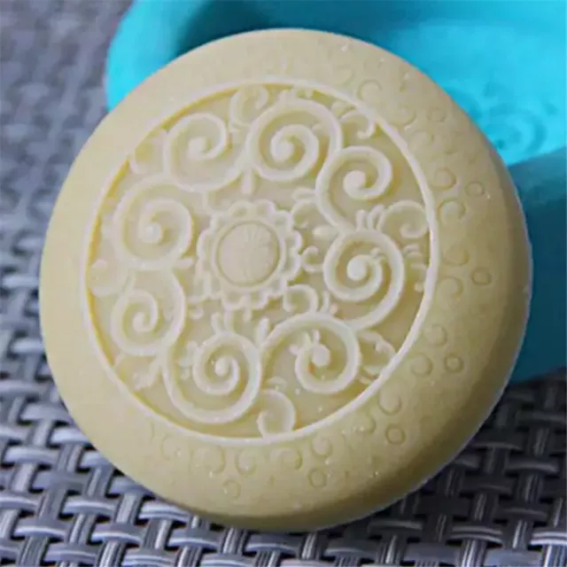 Classical Flower Round Soap Mold Cake Mold