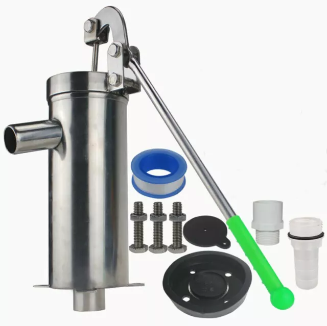 Domestic Well Hand Shake Suction Pump Manual Water Pump Stainless Steel Kit