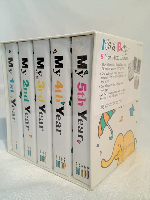 It's A Baby 5-Year Photo Library Set
