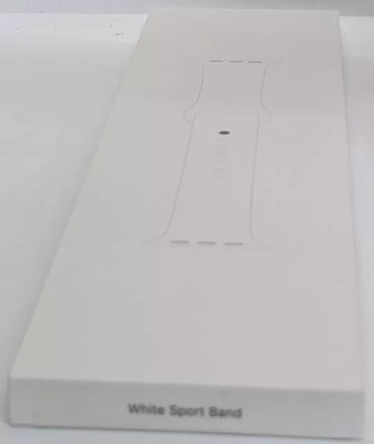 Genuine Apple Watch Band Sport Band (45mm)White S/M (Fits  140mm–190mm wrists ) 3