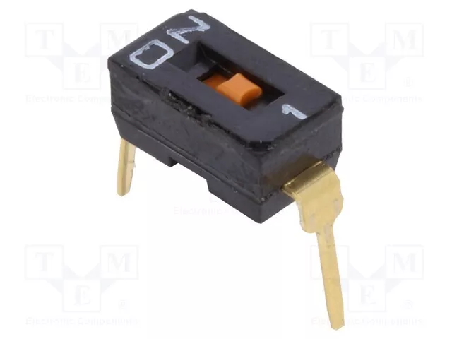 Interrupteur Dip- On-Off Nombre Sections: 1 0,025A/24VDC A6T-1101 Dip Sc