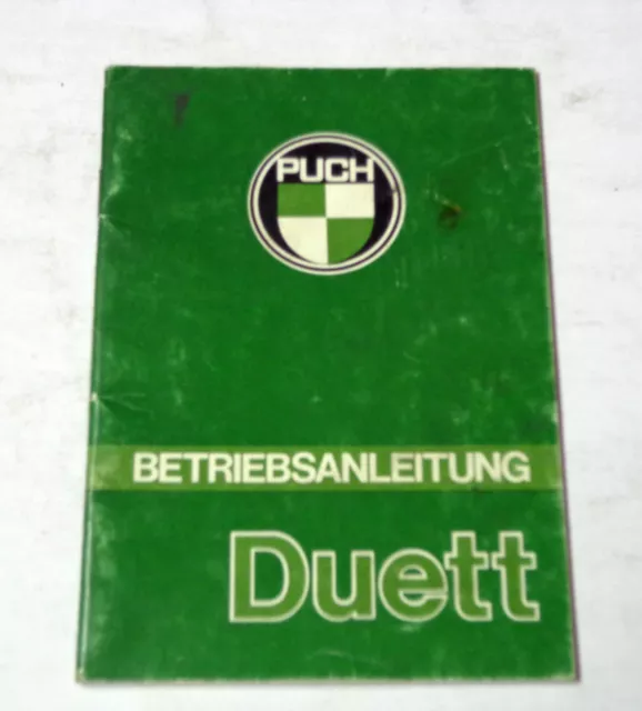 Betriebsanleitung Puch Duett Stand 1981