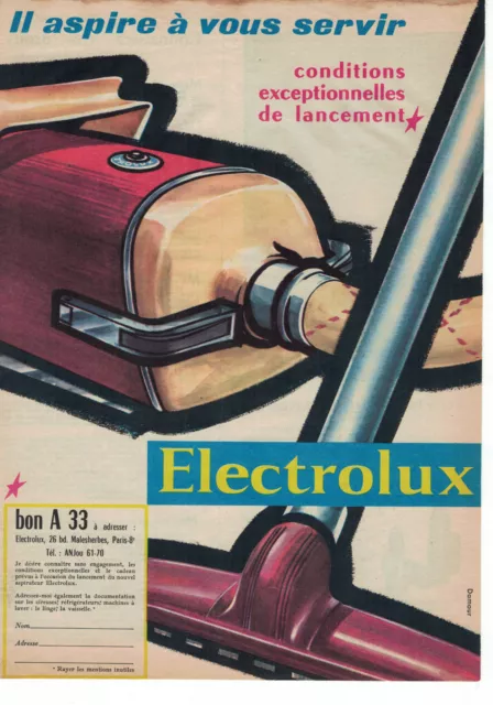 PUBLICITE 1970 TORNADO aspirateur