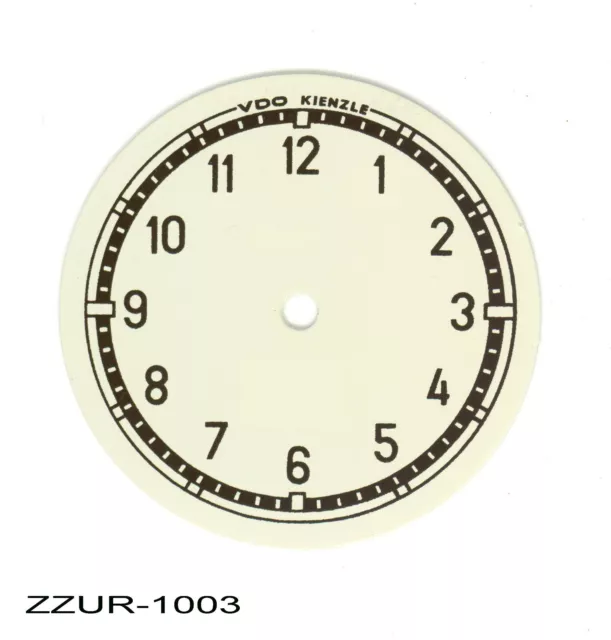 Uhren-Ziffernblatt  VDO-Kienzle Uhr 56mm