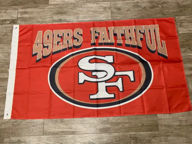 San Francisco 49ers Familia Huelga Flag 3' x 5' Quest For 6 Red