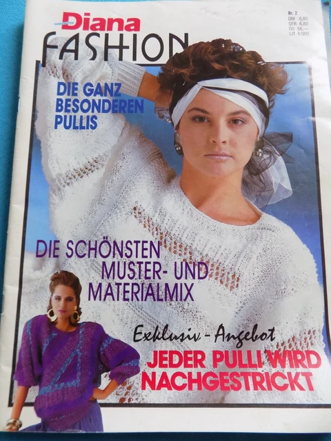 DIANA Muster / Materialmix Pullis  Handarbeiten Heft Nr. 2 - Vintage -