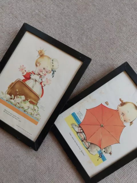 Vintage Mabel Lucie Attwell Prints In Frames