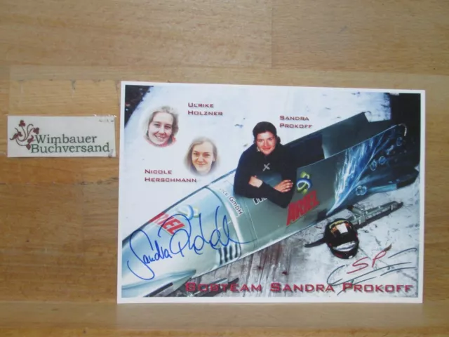 Original Autogramm Sandra Prokoff Bob /// Autogramm Autograph signiert signed si