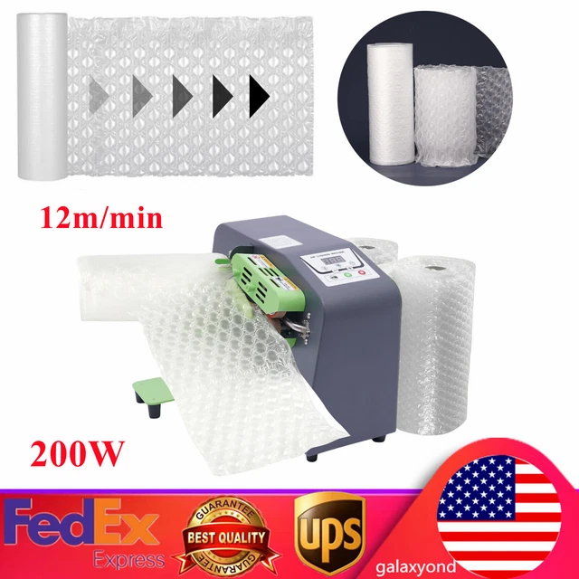 AC 110-220V 200W 12m/min Air Bubble Maker Machine Bags Wrap Air Pillow Inflator