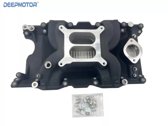 Air Gap Intake Manifold for 1967-2003 Small Block Chrysler Mopar 318 340 360 BLK Air Gap Intake Manifold for 1967-2003 Small Block Chrysler Mopar 318 340 360 BLK
