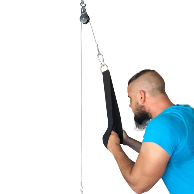 LEG EXCERSIZE BANDS Exercise Resistance Ropes Triceps Cable Pulldown £6 ...