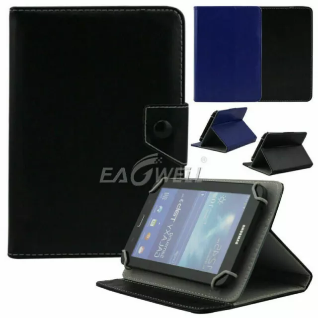 For 10" Tablet Universal Leather Flip Stand Case Bracket Folding Folio Cover US