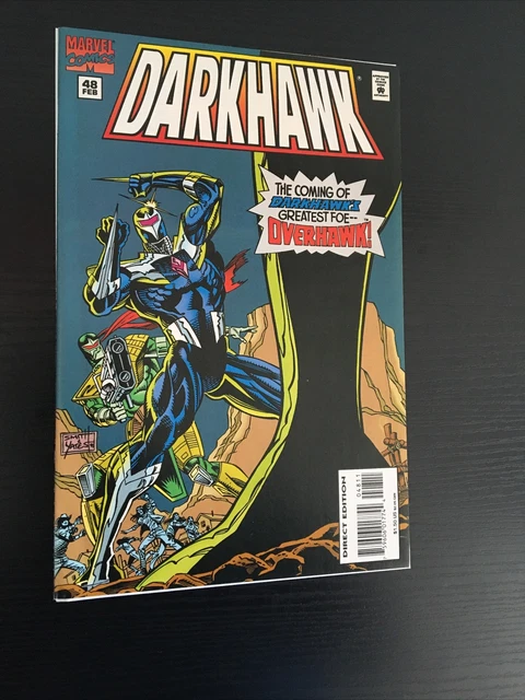 Darkhawk #48,33 (Marvel 1991) 1st Appearance of Overhawk Low Print Key Comics 2