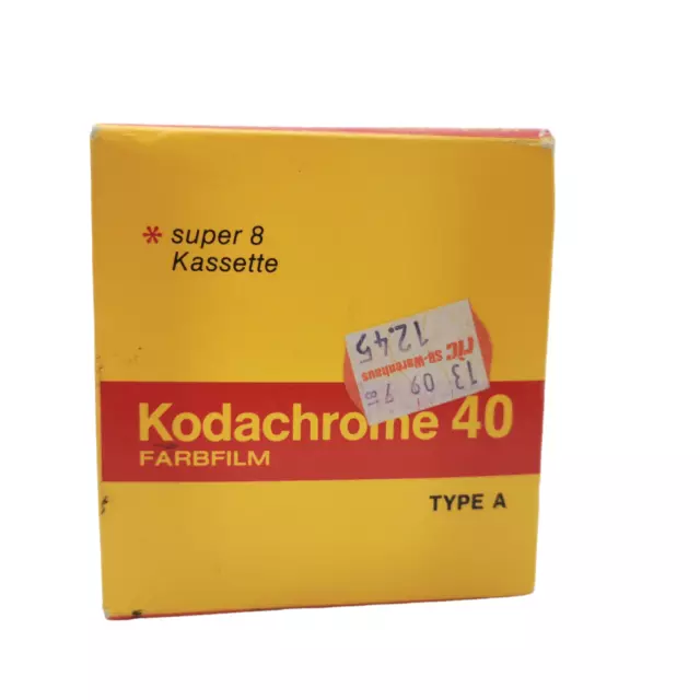 Kodachrome 40 Super 8 Kassette 15m Type A KMA 464P Farbfilm - abgelaufen 1982