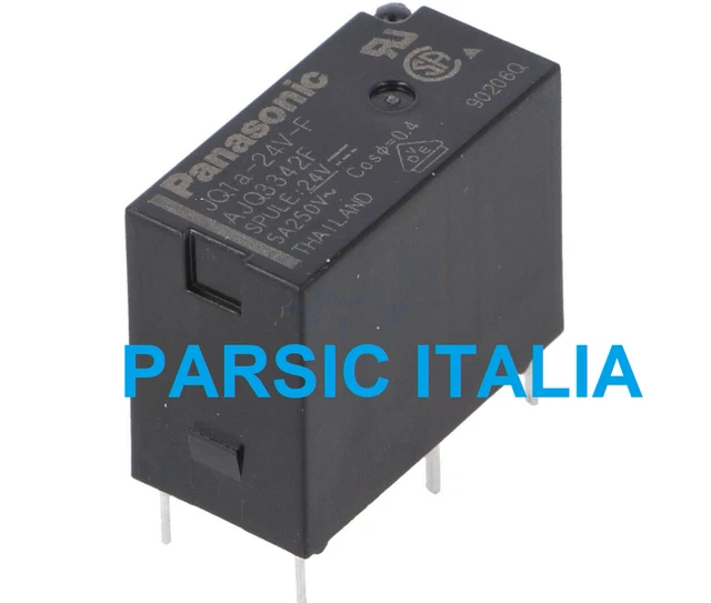 JQ1A-24V-F AJQ3342F JQ1A-24VF PANASONIC RELAY RELE 24V 5A 4PIN PCB ( x ...
