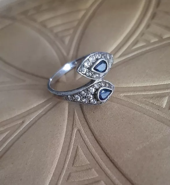 Vintage Ring Silber 925 mit Saphiren?