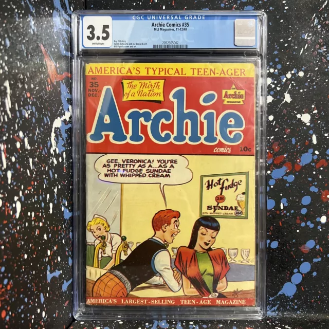 Archie #35 (Nov 1948, MLJ Magazines) CGC GRADED 3.5 - GOLDEN AGE VINTAGE COMIC
