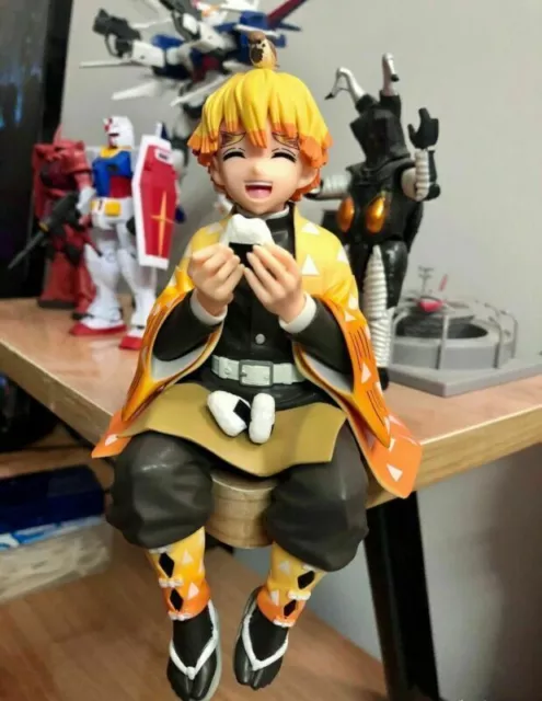 Demon Slayer: Kimetsu no Yaiba Agatsuma Zenitsu Eat Rice Balls PVC Figure NO BOX