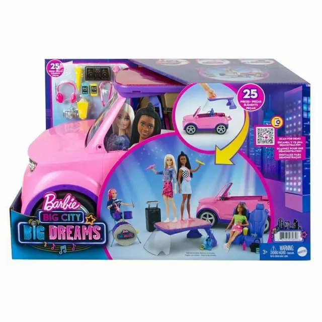 Barbie Big City, Big Dreams Transforming Vehicle Playset new/boxed