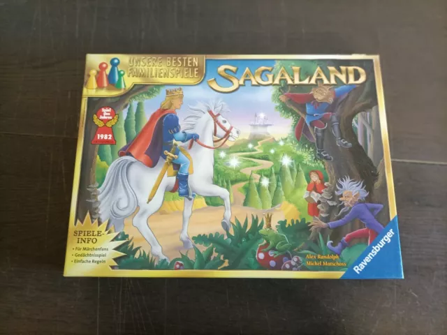 SAGALAND BRETTSPIEL JAHR 1994 - RAVENSBURGER FAMILIENSPIEL - VOLLSTÄNDIG u56