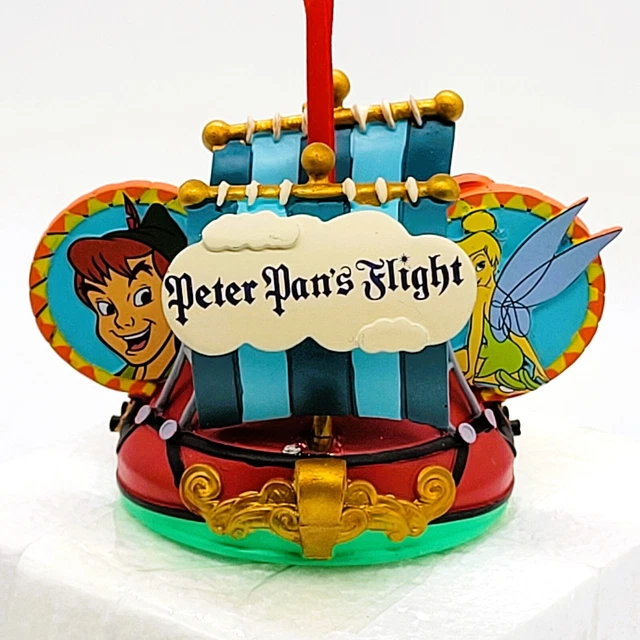DISNEY PETER PAN'S Flight Ear Hat Ornament Tinkerbell Captain Hook